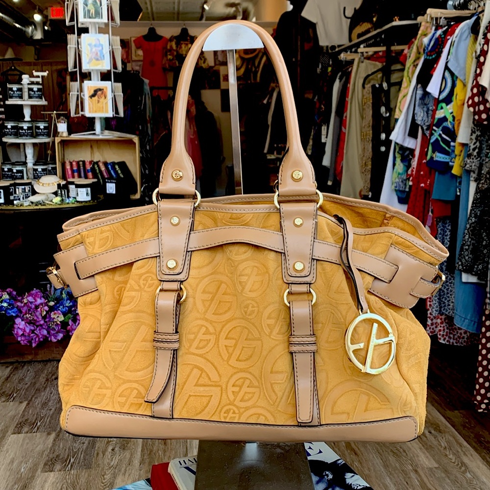 Francesco Biasia Suede Leather Shoulder Bag
